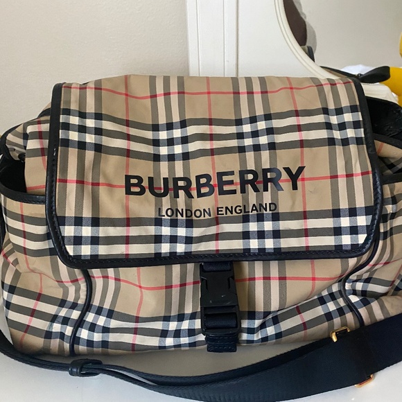 Burberry diaper bag